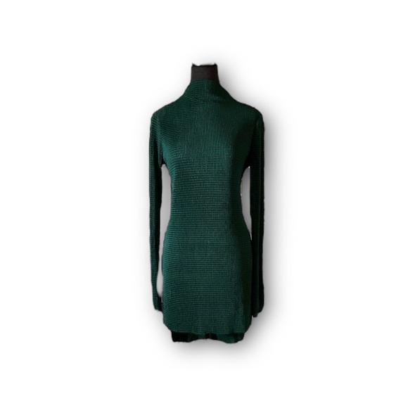 Zara Tunic Dress in Emerald Green - Picture 4 of 12